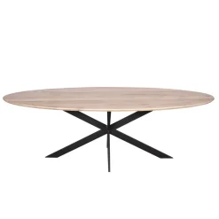 Furndea Eettafels|Ferry Eettafel Ovaal Naturel Eiken 240cm