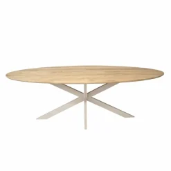 Furndea Eettafels|Ferry Eettafel Ovaal Naturel Eiken met zand poot 240 cm