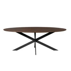 Furndea Eettafels|Ferry Eettafel Ovaal Walnoot Eiken 180 cm