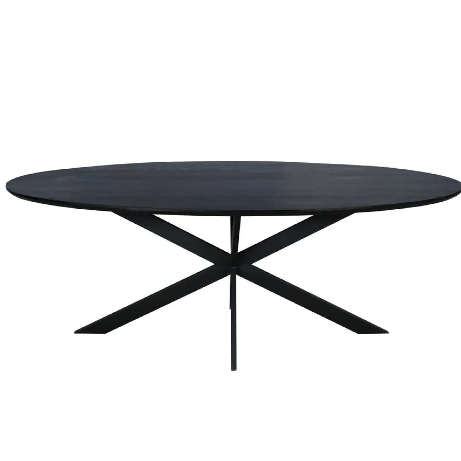 Furndea Eettafels|Ferry Eettafel Ovaal Zwart Eiken 240cm