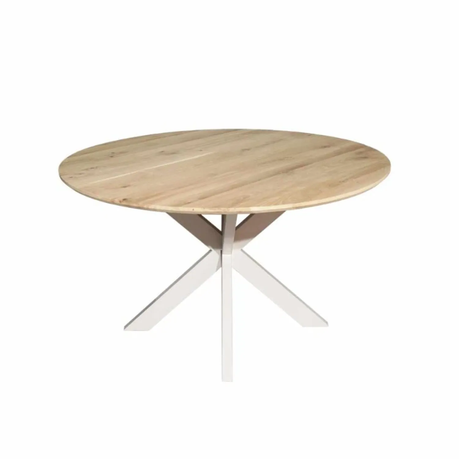 Furndea Eettafels|Ferry Eettafel Rond Naturel Eiken met zand poot 110 cm
