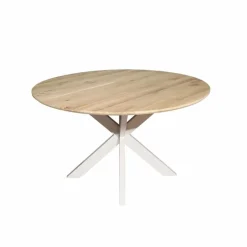 Furndea Eettafels|Ferry Eettafel Rond Naturel Eiken met zand poot 150 cm