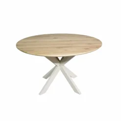 Furndea Eettafels|Ferry Eettafel Rond Naturel Eiken met zand poot 150 cm