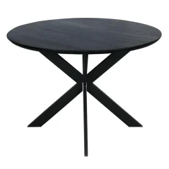 Furndea Eettafels|Ferry Eettafel Rond Zwart Eiken 110cm