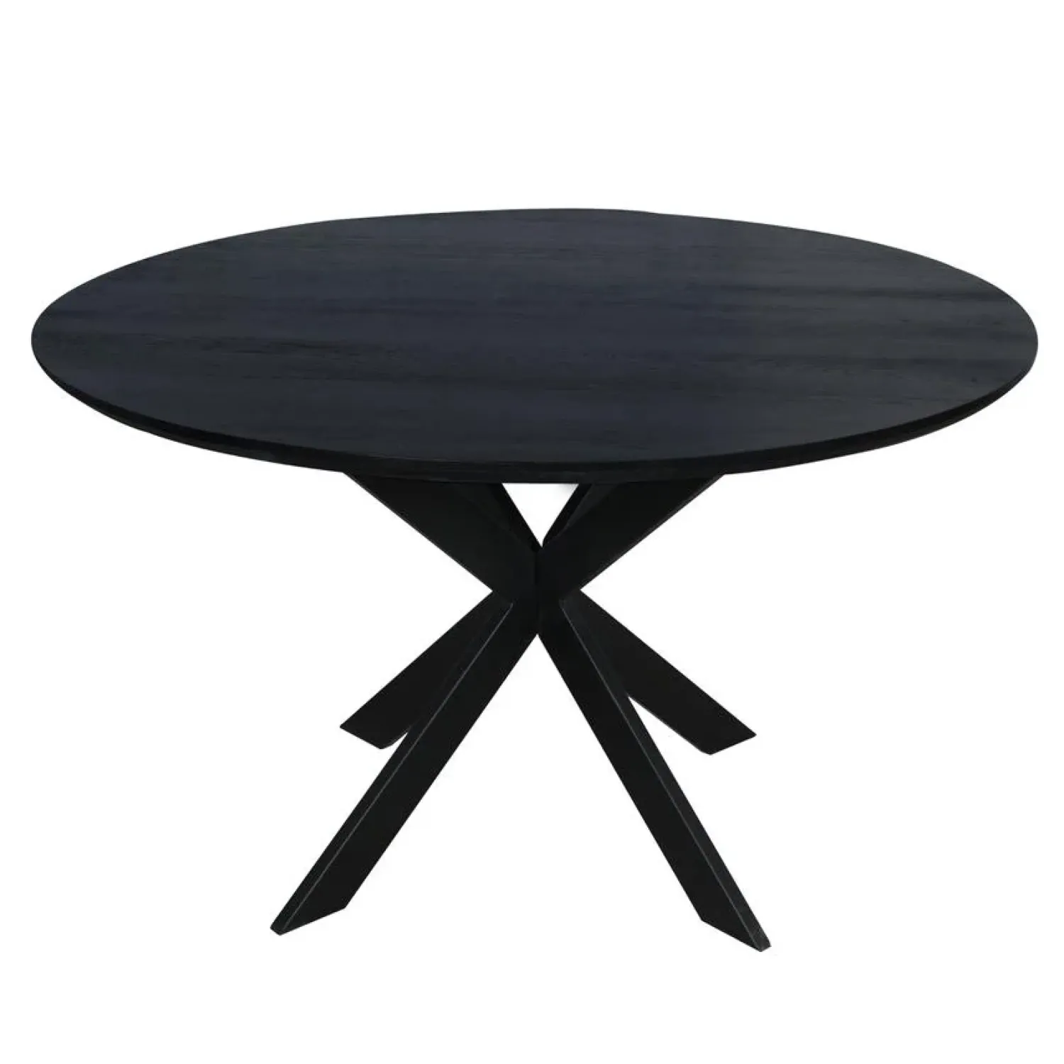 Furndea Eettafels|Ferry Eettafel Rond Zwart Eiken 130cm