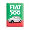 Metal Signs Metalen Borden|Fiat 500 - metalen bord