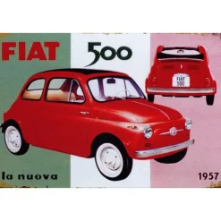 Cavetown Metalen Borden|Fiat 500 - metalen bord