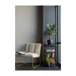 WOOOD Fauteuils|Fie Fauteuil ribstof zand