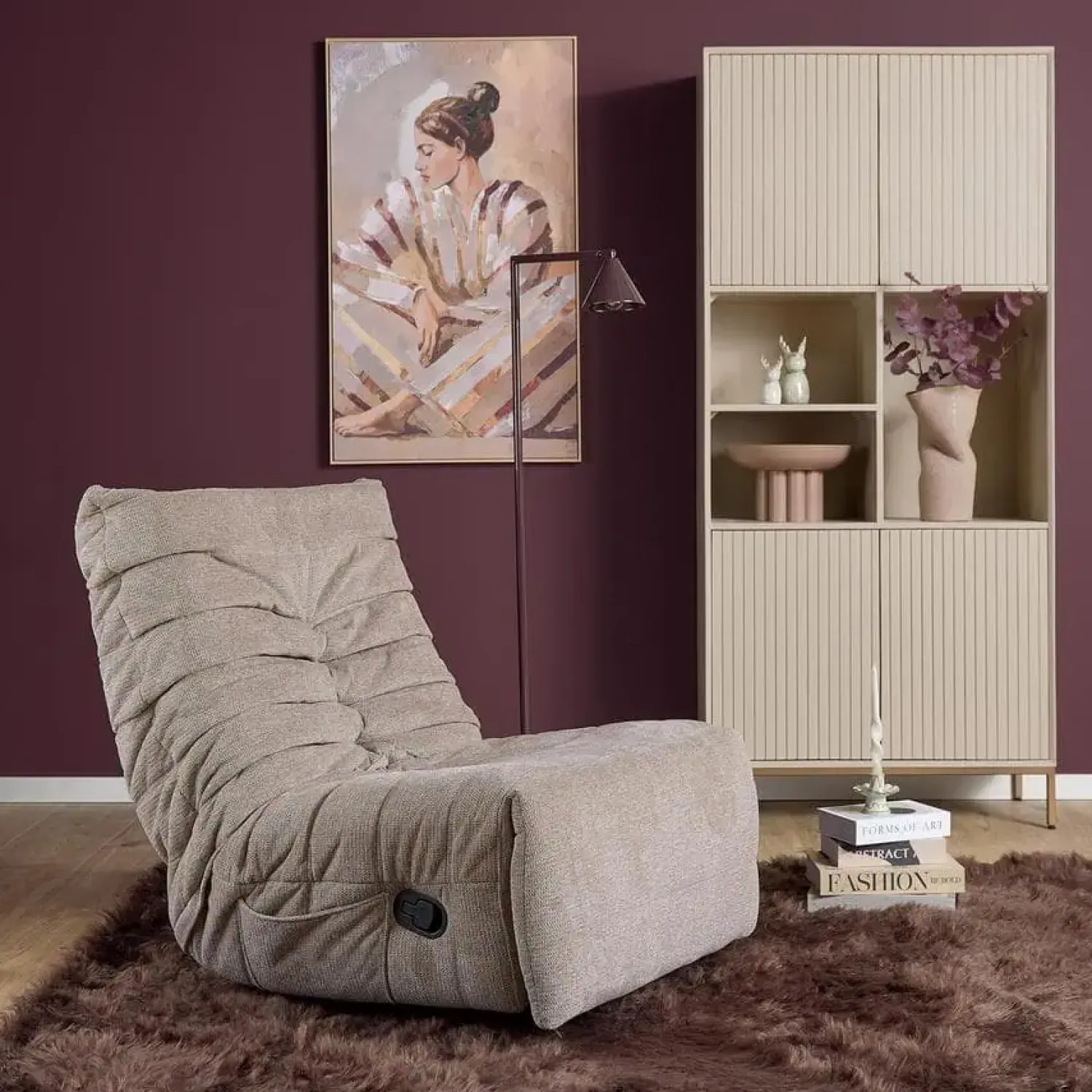 Furndea Fauteuils|Fien Relaxfauteuil Taupe