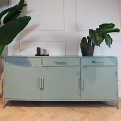 Cavetown Dressoirs|Industriele Kasten|Figue dressoir 180cm olijfgroen