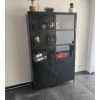 Cavetown Vitrinekasten|Industriele Kasten|Figue vitrinekast industrieel zwart 120cm