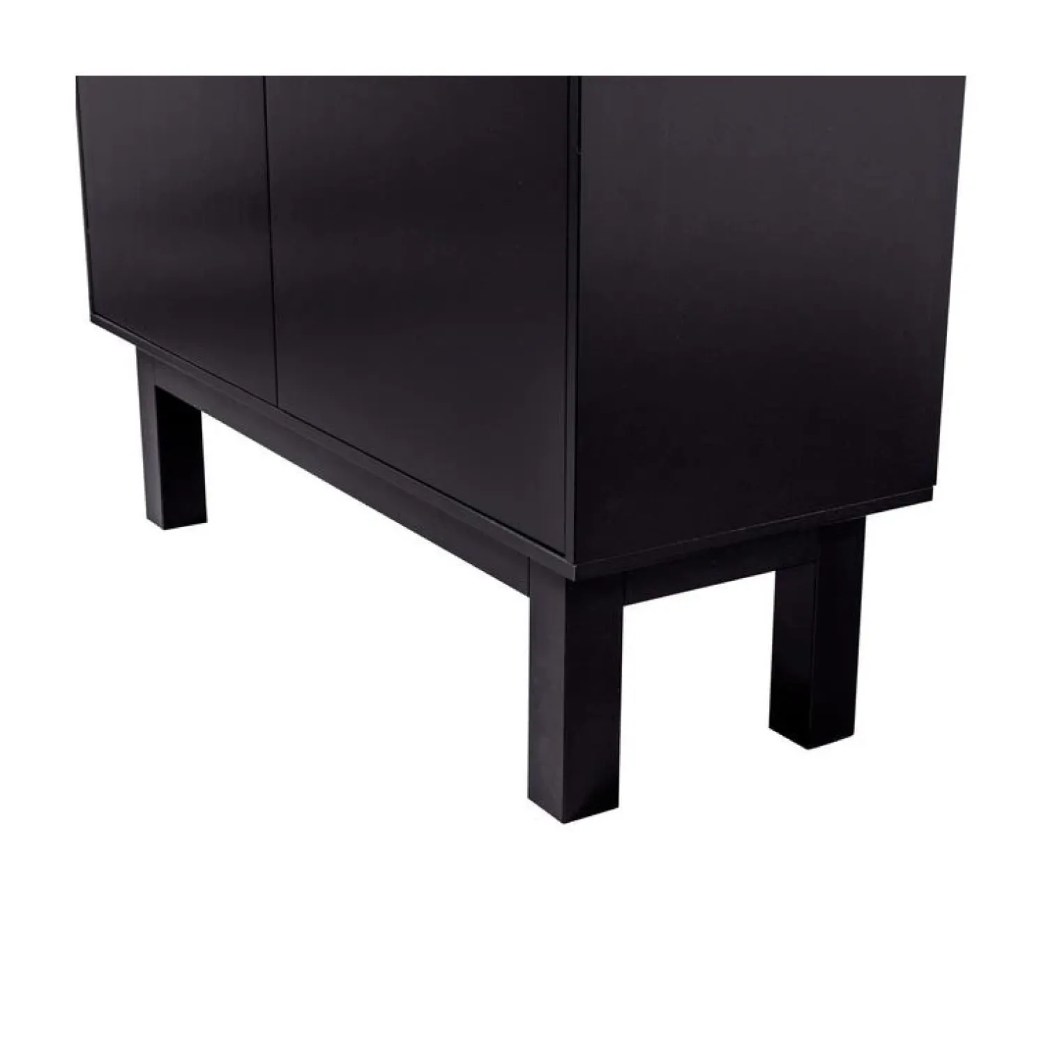 WOOOD Barkasten|Industriele Kasten|Finca Buffet-/drankkast grenen zwart 110cm