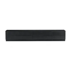 WOOOD Industriele Kasten|Tv Meubels|Finca Tv meubel grenen zwart 100cm