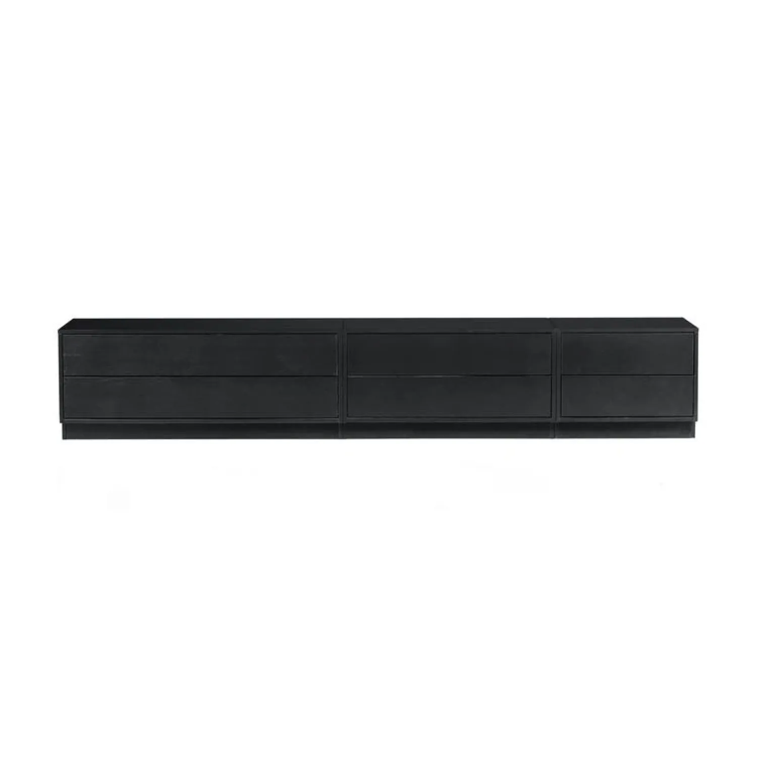 WOOOD Industriele Kasten|Tv Meubels|Finca Tv meubel grenen zwart 100cm