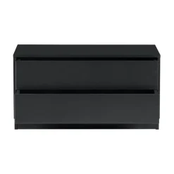 WOOOD Industriele Kasten|Tv Meubels|Finca Tv meubel grenen zwart 75cm