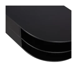 WOOOD Industriele Kasten|Tv Meubels|Finca Tv meubel rond rechts grenen zwart 78cm