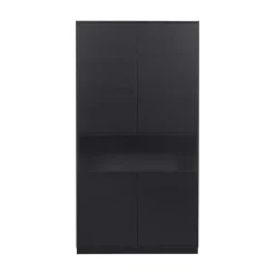 WOOOD Wandkasten|Industriele Kasten|Finca Wandkast grenen zwart 110cm