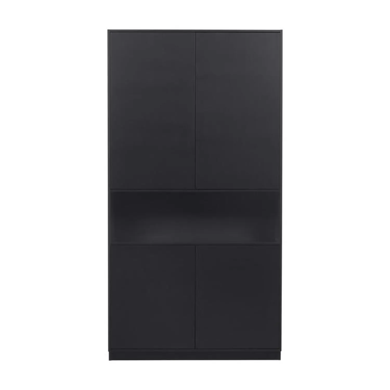 WOOOD Wandkasten|Industriele Kasten|Finca Wandkast grenen zwart 110cm