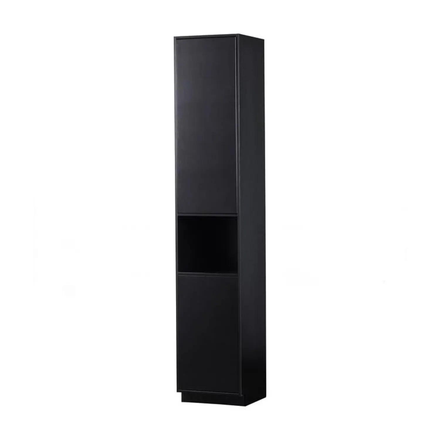 WOOOD Wandkasten|Industriele Kasten|Finca Wandkast smal grenen zwart 40cm