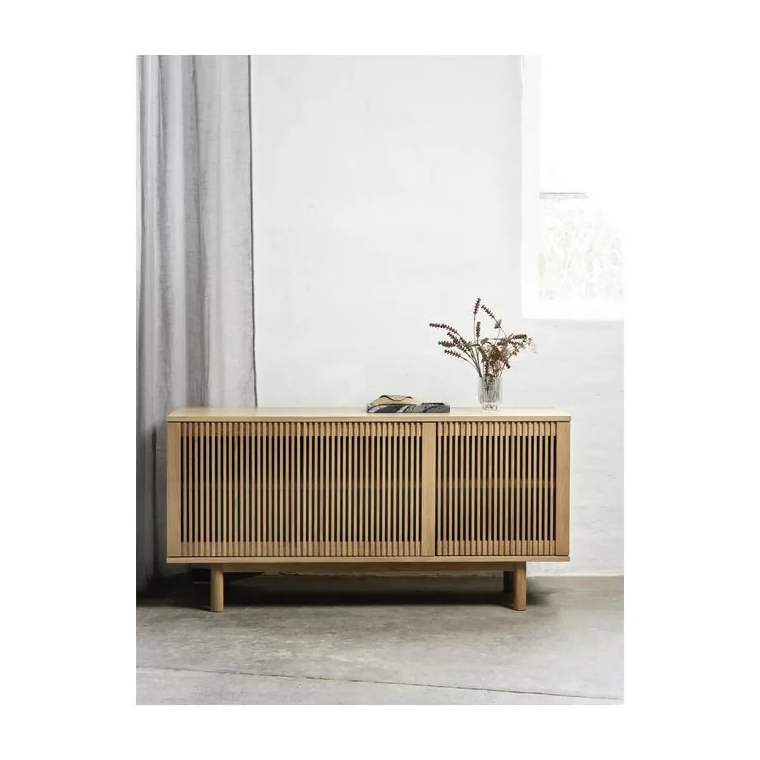 LykkeHome Dressoirs|Industriele Kasten|Finn Dressoir naturel 143cm