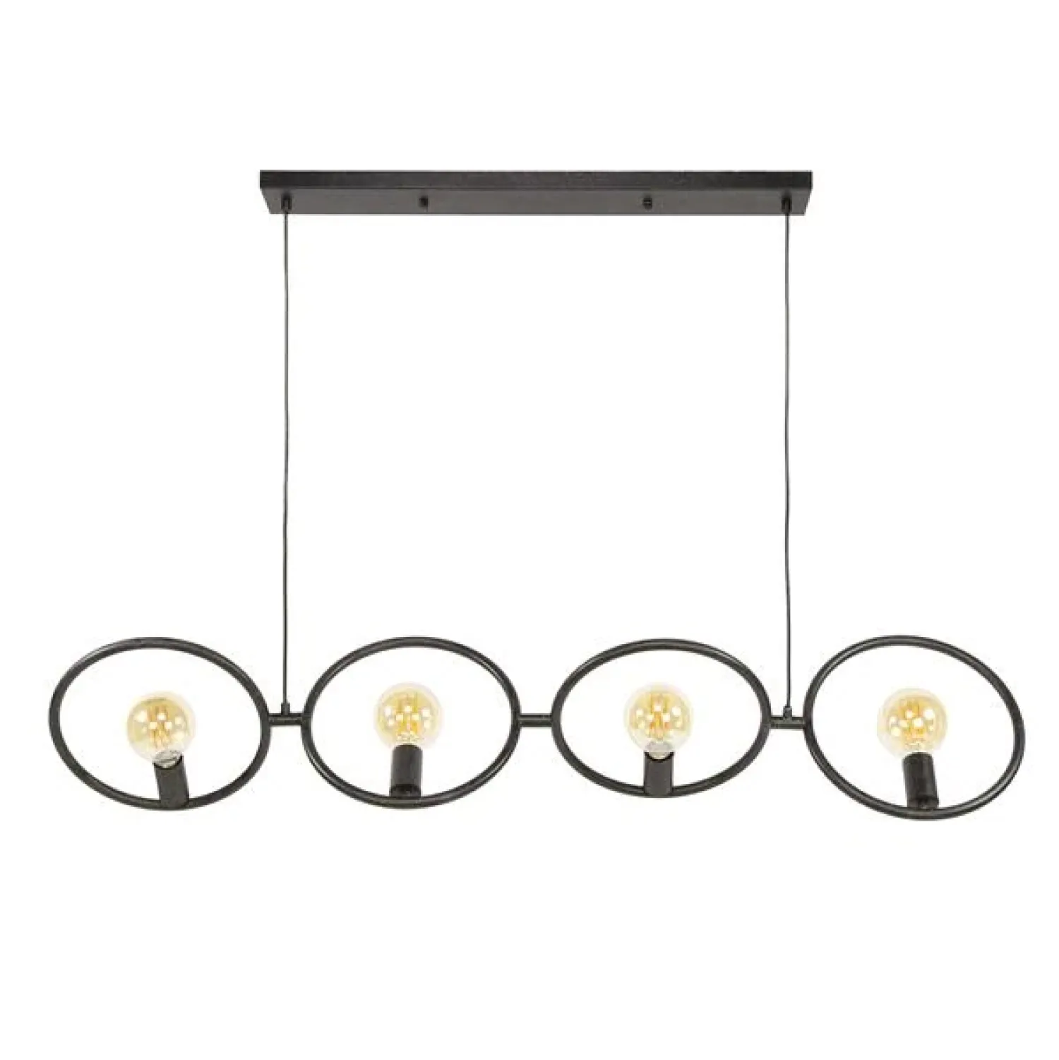 Kalfort Hanglampen|Finn 4-lichts Hanglamp Artic zwart