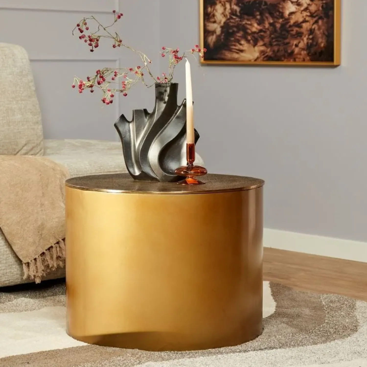 Furndea Salontafels|Fiona salontafel goud 60cm