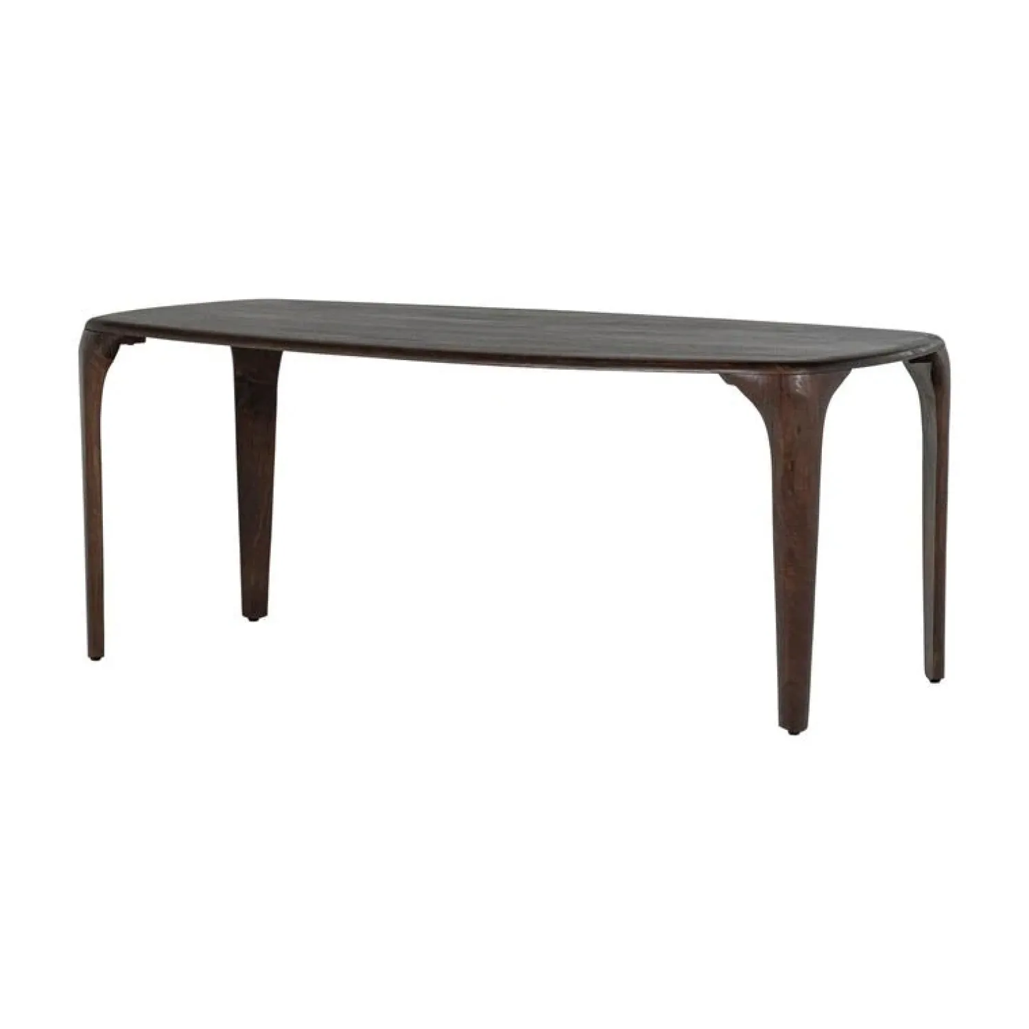 WOOOD Eettafels|Fiore Eettafel mangohout donkerbruin 190cm