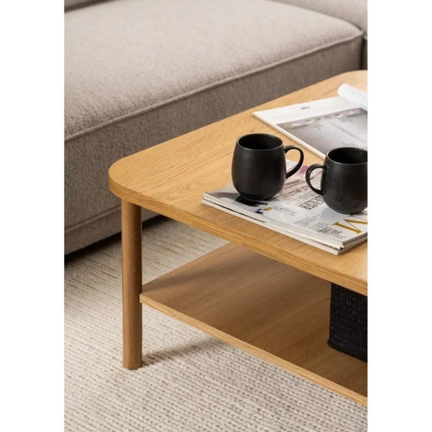 Nordhavn Salontafels|Fjella Salontafel Naturel Eikenhout 90cm