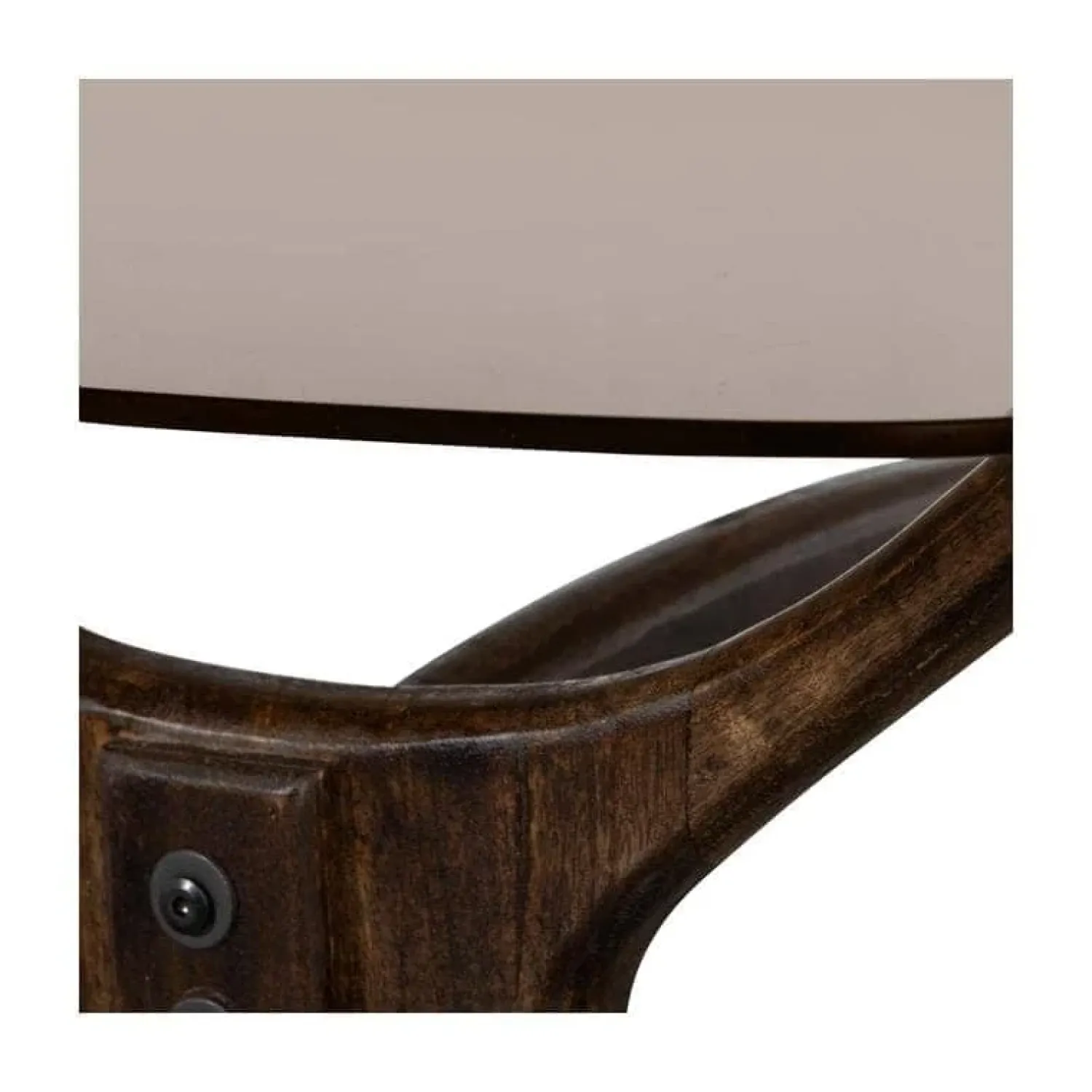 WOOOD Salontafels|Flash Salontafel mangohout/glas walnoot 110cm