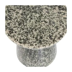 vtwonen Bijzettafels|Fleck Bijzettafel rond Keramiek Donkergrijs 35cm