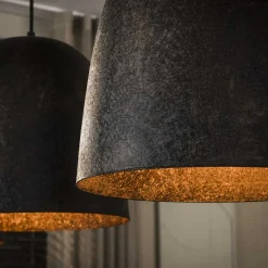 Kalfort Hanglampen|Flint 3-lichts Hanglamp Bruin