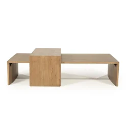 Eleonora Salontafels|Flo Salontafel set van 2 Lichtbruin