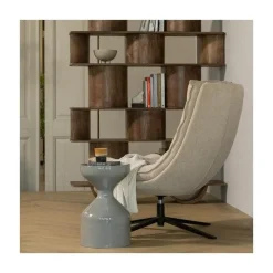 WOOOD Bijzettafels|Floyd Bijzettafel metaal lichtgrijs 30cm