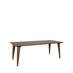 Label51 Eettafels|Fly Eetkamertafel Espresso mangohout 220 cm