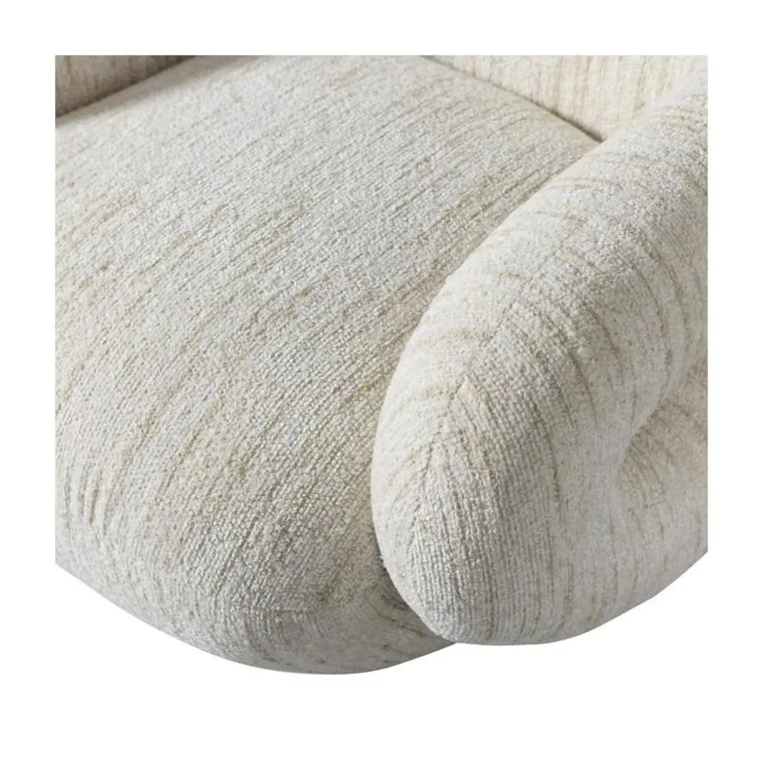WOOOD Fauteuils|Folke Fauteuil chenille naturel melange