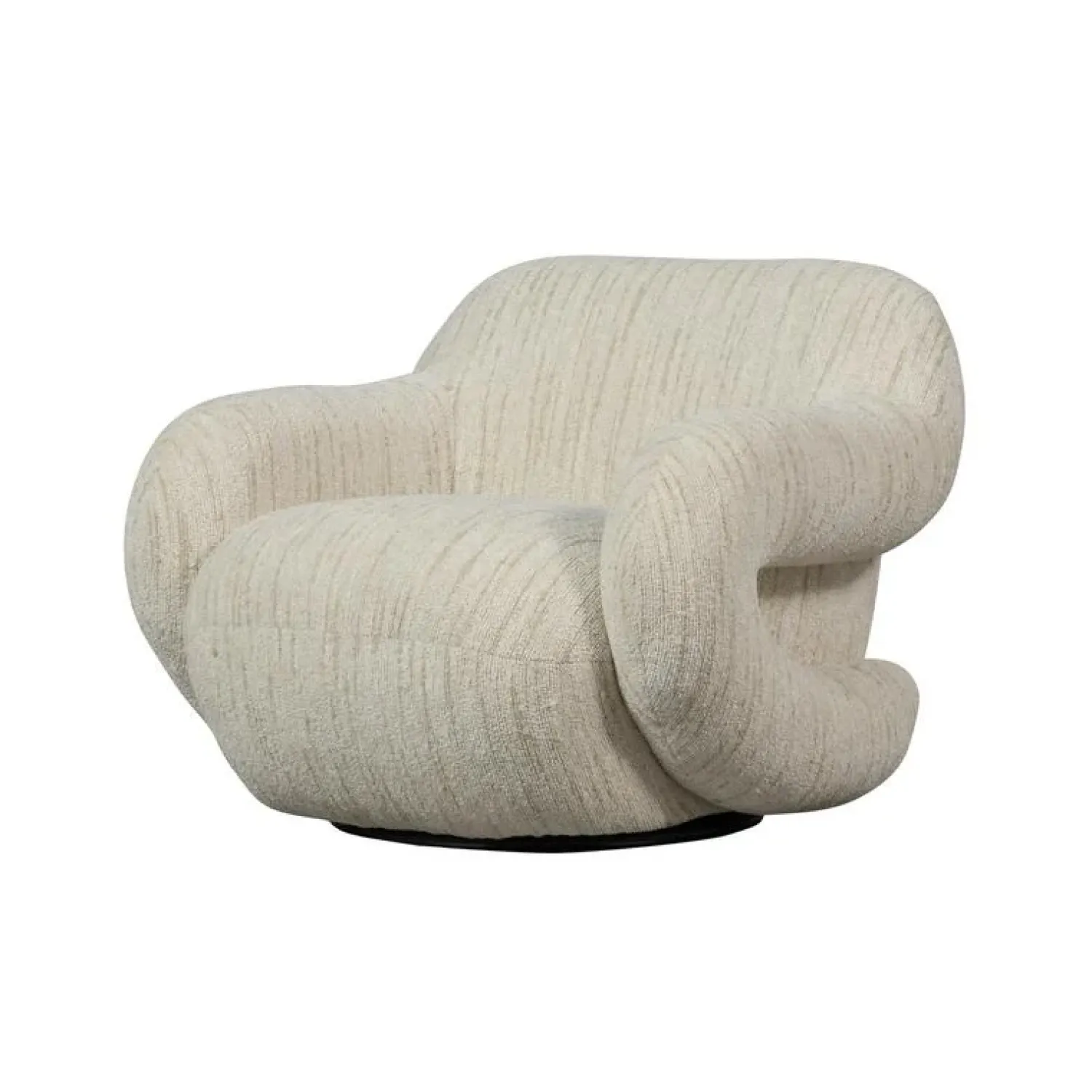 WOOOD Fauteuils|Folke Fauteuil chenille naturel melange