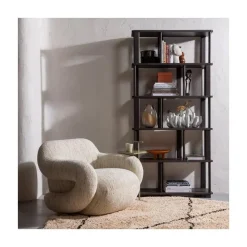 WOOOD Fauteuils|Folke Fauteuil chenille naturel melange
