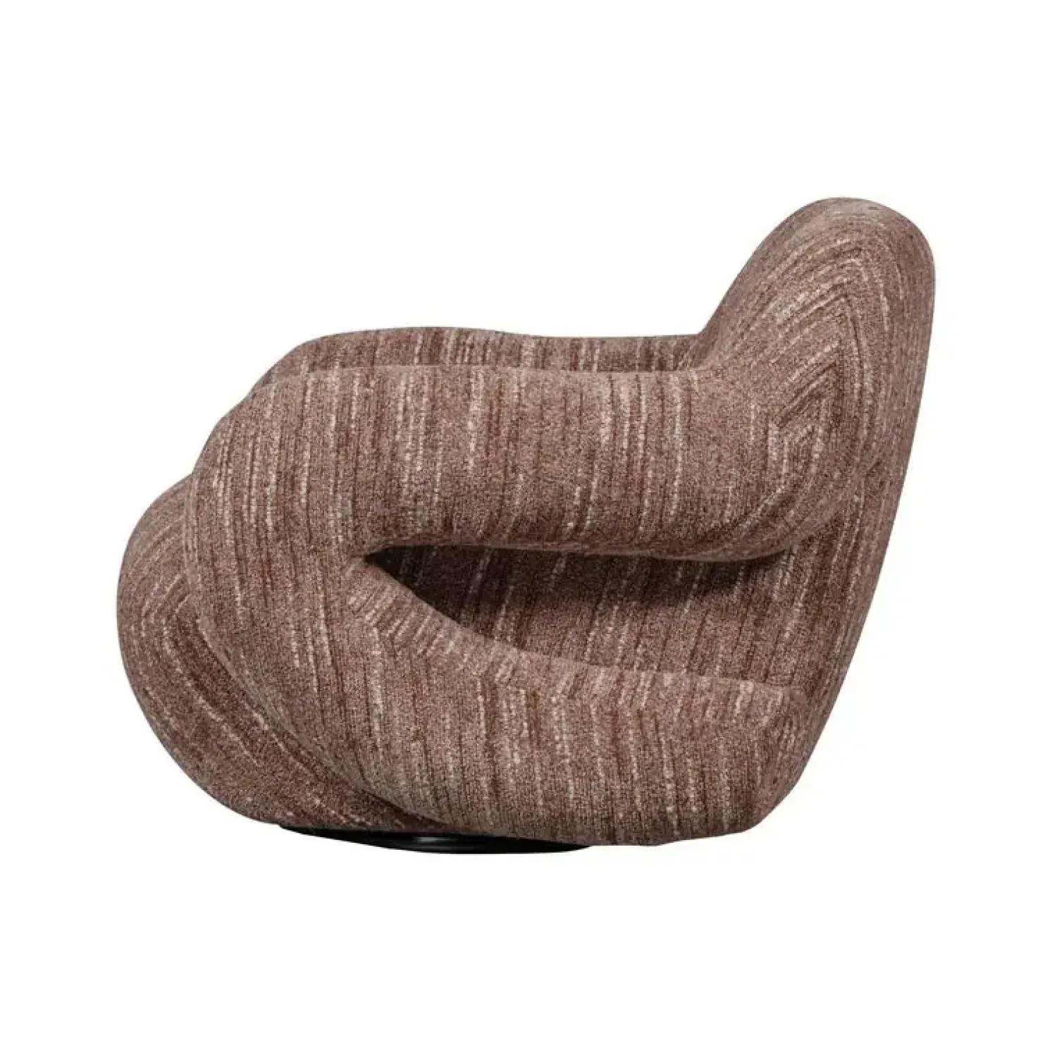 WOOOD Fauteuils|Folke Fauteuil chenille oudroze melange