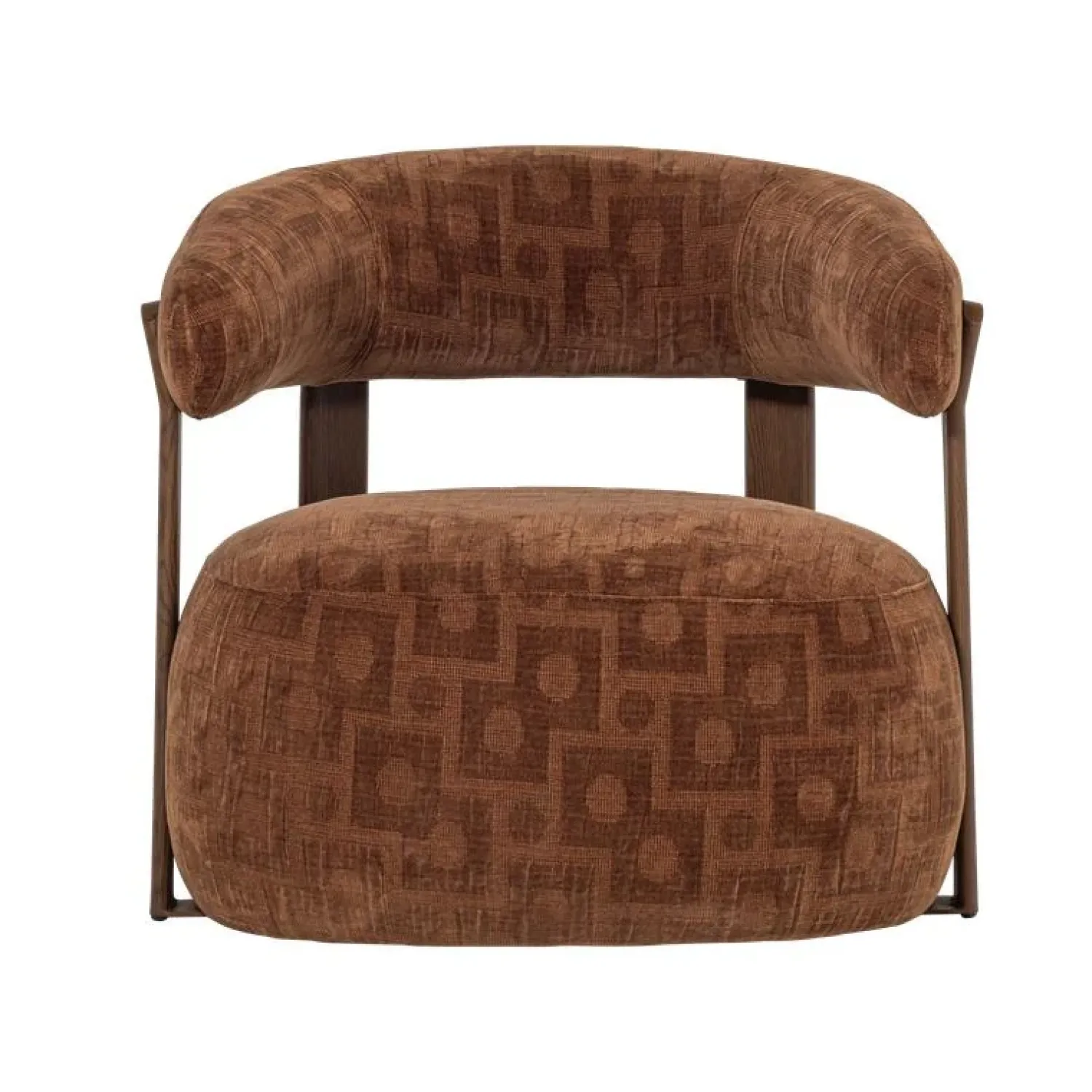 WOOOD Fauteuils|Foon Fauteuil Structuurstof Bruin