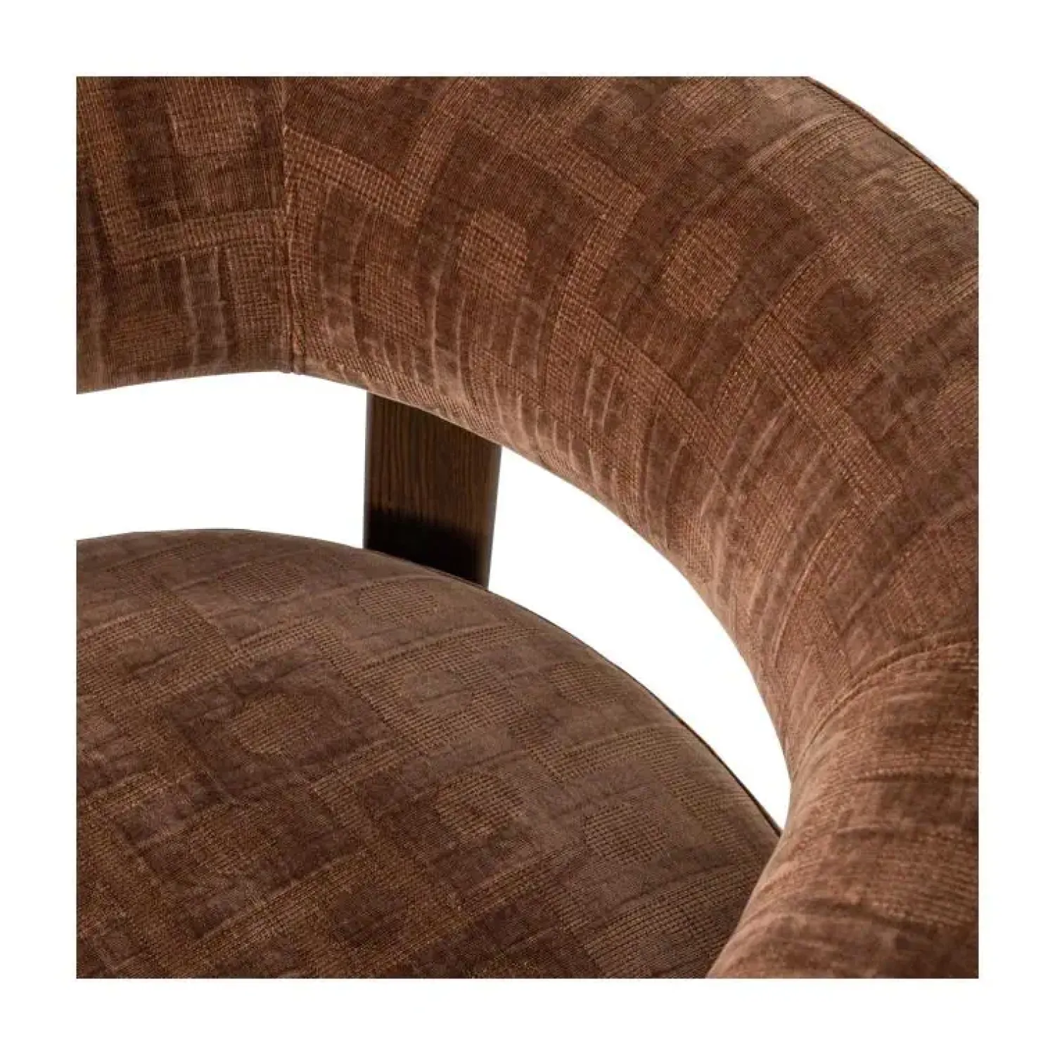 WOOOD Fauteuils|Foon Fauteuil Structuurstof Bruin
