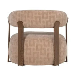 WOOOD Fauteuils|Foon Fauteuil Structuurstof Zand