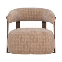 WOOOD Fauteuils|Foon Fauteuil Structuurstof Zand