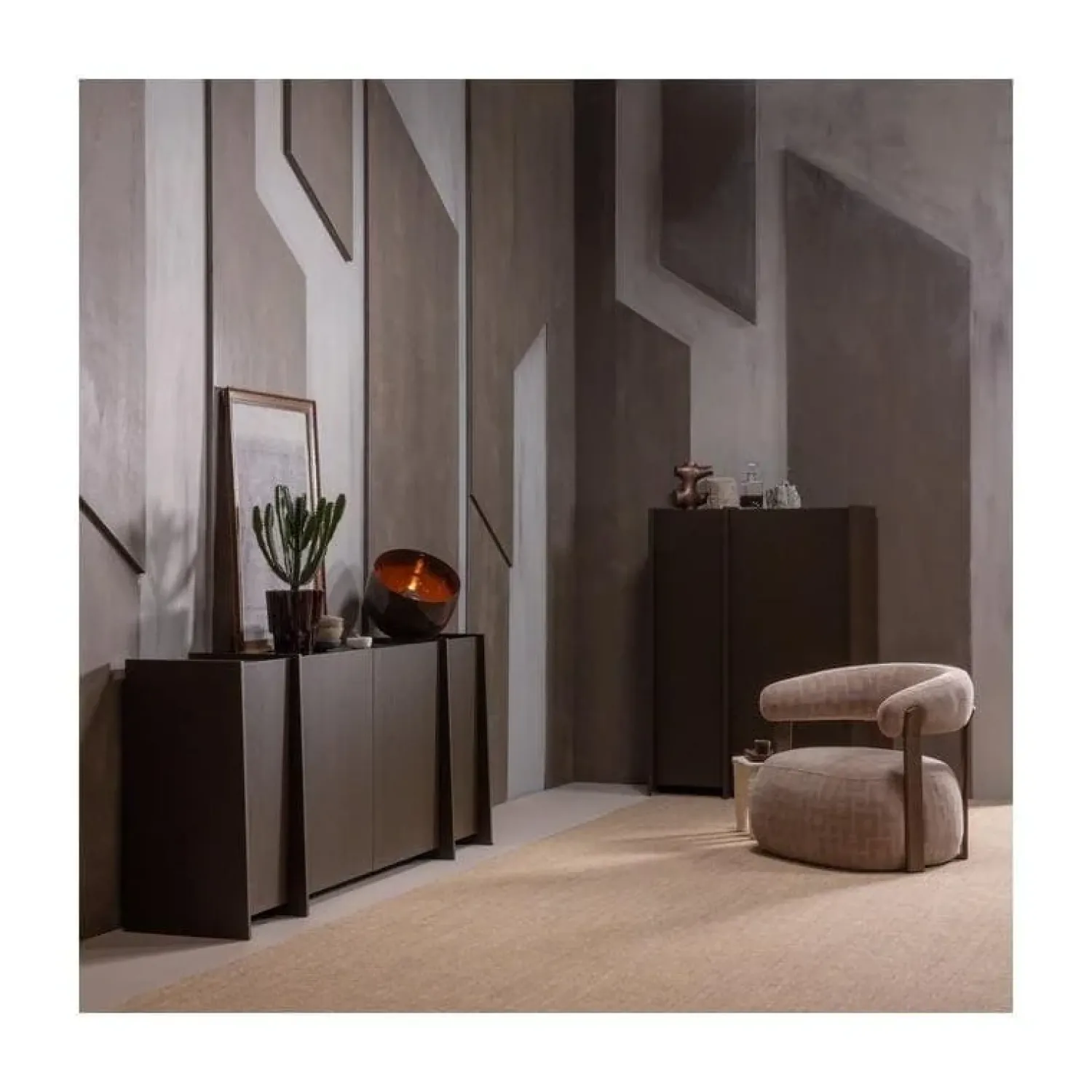 WOOOD Fauteuils|Foon Fauteuil Structuurstof Zand