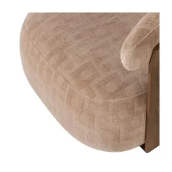 WOOOD Fauteuils|Foon Fauteuil Structuurstof Zand