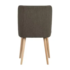 vtwonen Eetkamerstoelen|Force Eetkamerstoel boucle bruin