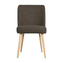 vtwonen Eetkamerstoelen|Force Eetkamerstoel boucle bruin