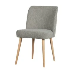 vtwonen Eetkamerstoelen|Force Eetkamerstoel boucle grijs
