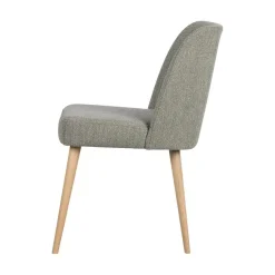 vtwonen Eetkamerstoelen|Force Eetkamerstoel boucle grijs