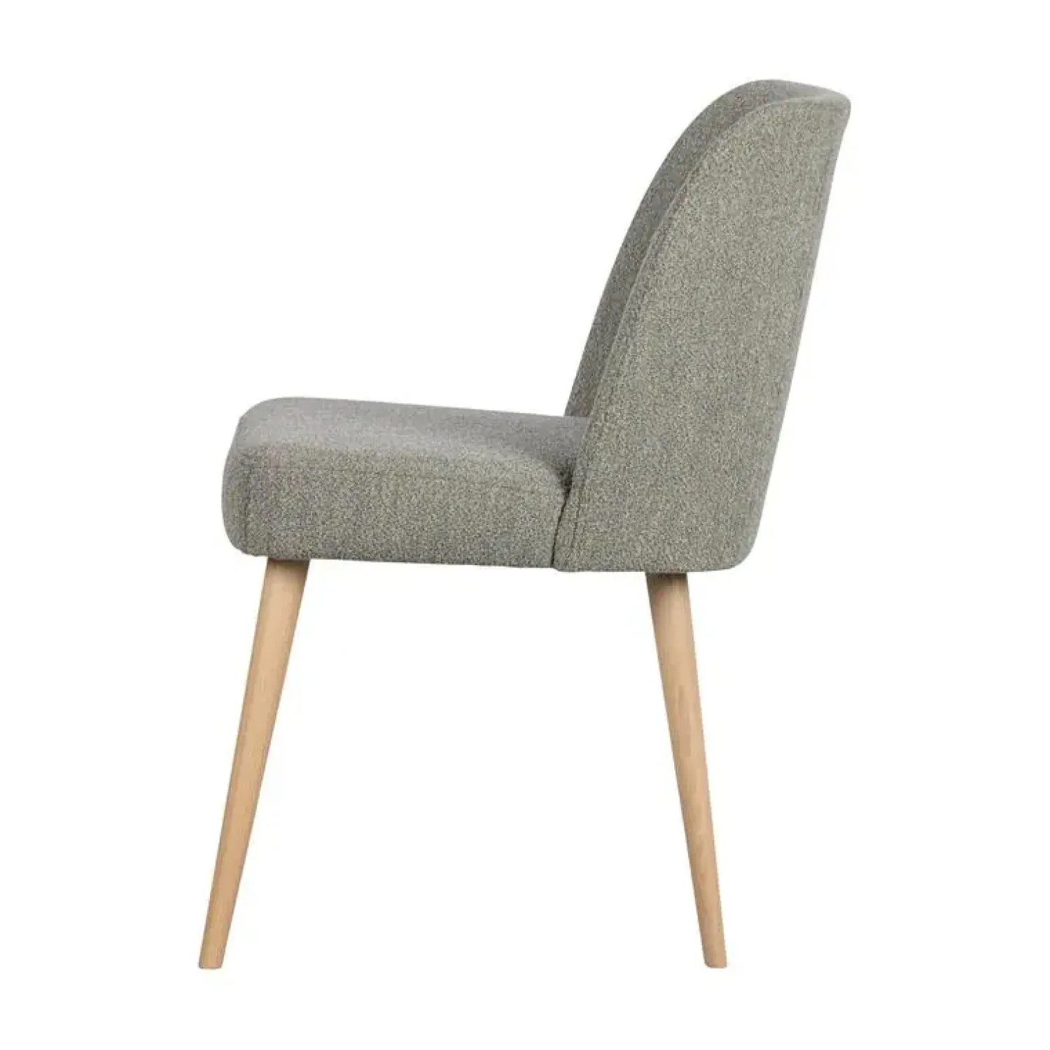vtwonen Eetkamerstoelen|Force Eetkamerstoel boucle grijs