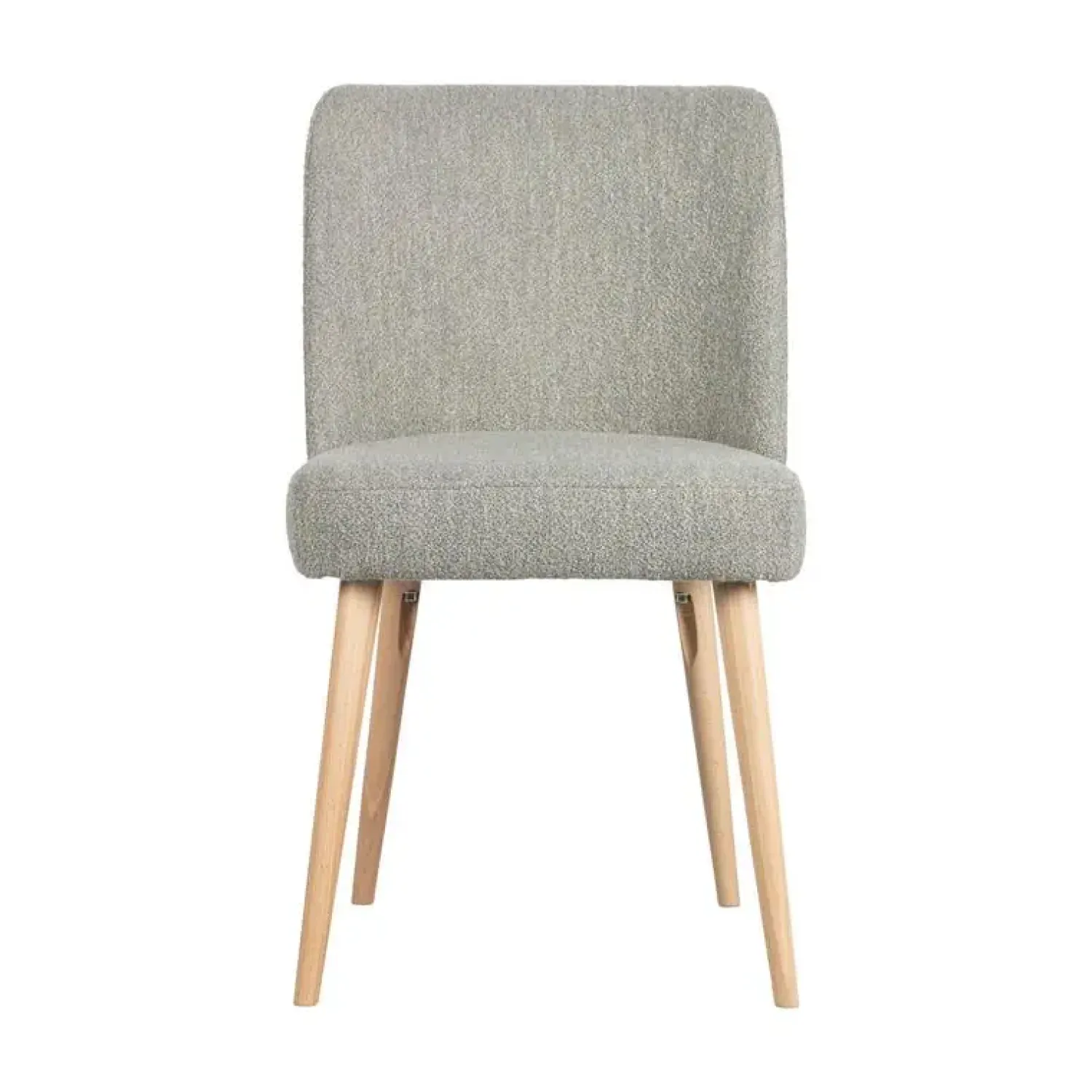 vtwonen Eetkamerstoelen|Force Eetkamerstoel boucle grijs